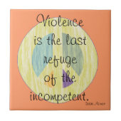 Anti-oorlogssymbool Gift Tile Trivet Tegeltje (Voorkant)