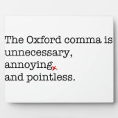 Anti-Oxford Comma Fotoplaat (Voorkant)
