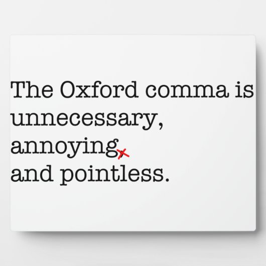 Anti-Oxford Comma Fotoplaat (Voorkant)