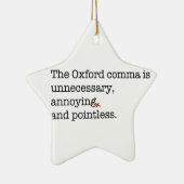 Anti-Oxford Comma Keramisch Ornament (Rechts)