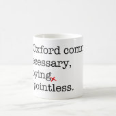 Anti-Oxford Comma Koffiemok (Center)