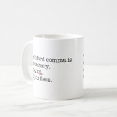Anti-Oxford Comma Koffiemok (Voorkant links)