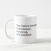 Anti-Oxford Comma Koffiemok (Links)