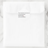 Anti-Oxford Comma Ronde Sticker (Tas)