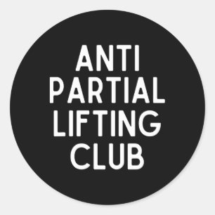 Anti-partieel tillen club gym fitness krachtliftin ronde sticker