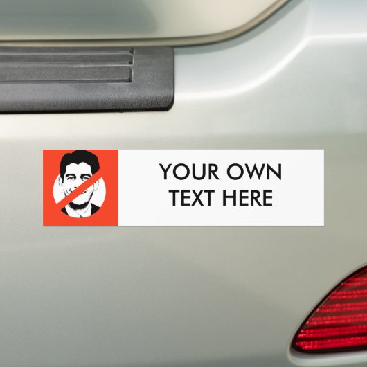 ANTI-PAUL RYAN BUMPERSTICKER (Op auto)