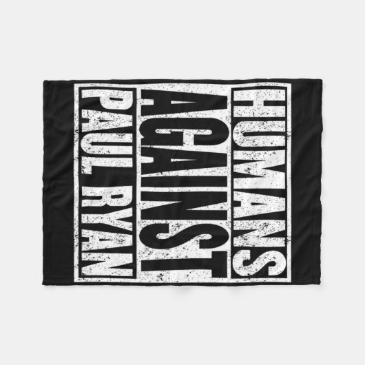 Anti Paul Ryan Shirt Funny Resist Tee  Fleece Deken (Voorkant (Horizontaal))