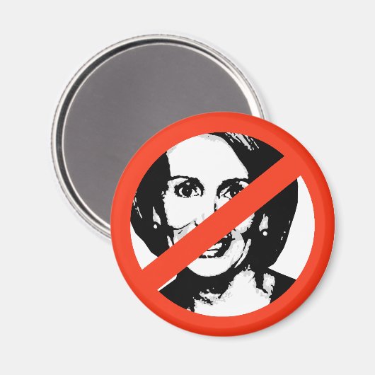 ANTI-PELOSI: ANTI-Nancy Pelosi Magneet (Voorkant / Achterkant)