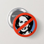 ANTI-PELOSI: ANTI-Nancy Pelosi Ronde Button 5,7 Cm (Voorkant /achterkant)