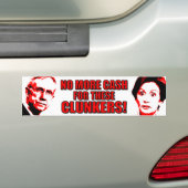 Anti-Pelosi - anti-reid - longkanker Bumpersticker (Op auto)