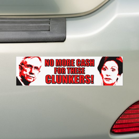 Anti-Pelosi - anti-reid - longkanker Bumpersticker (Op auto)