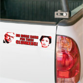 Anti-Pelosi - anti-reid - longkanker Bumpersticker (Op Truck)