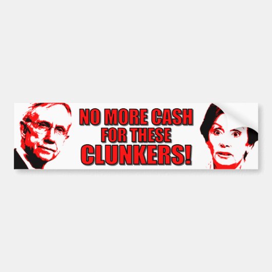 Anti-Pelosi - anti-reid - longkanker Bumpersticker (Voorkant)