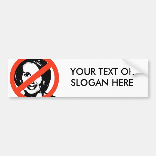 ANTI-PELOSI BUMPERSTICKER (Voorkant)