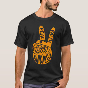 Anti Pesten Wees Aardig Vredeshandteken Eenheidsda T-shirt