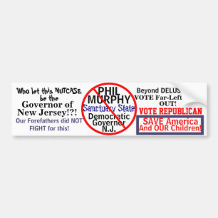 Anti-Phil Murphy NJ-democraat Bumpersticker