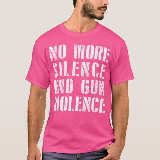 Anti-Pistool Geen stilzwijgen meer Pistool geweld T-shirt