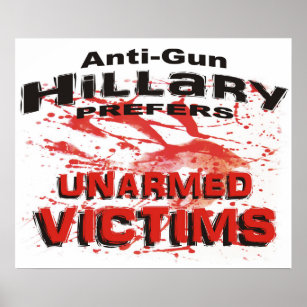 Anti-Pistool Hillary heeft de voorkeur aan ongewap Poster