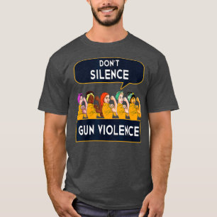 Anti Pistool Violence Control Ontwerp Oranje Rosie T-shirt