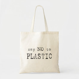 Anti-plastic boodschappentas tote bag