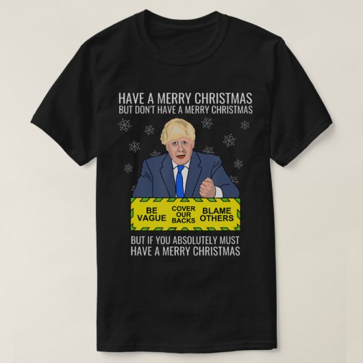 Anti-Pm Johnson Conservative Tory Political Boris T-shirt (Design voorkant)