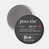 Anti-Poetin POOTIN Funny Dictionary Magnet (Voorkant / Achterkant)