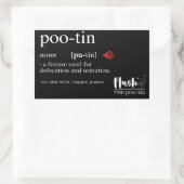 Anti-Poetin POOTIN Funny Dictionary Rechthoekige Sticker (Tas)