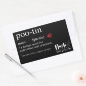 Anti-Poetin POOTIN Funny Dictionary Rechthoekige Sticker (Envelop)