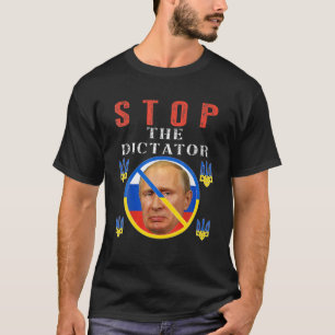 Anti-Poetin, Stop Poetin, Oekraïne Pride, Vlag, V T-shirt
