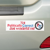 Anti-politiek correct alleen maar geweldig. bumpersticker (Op auto)