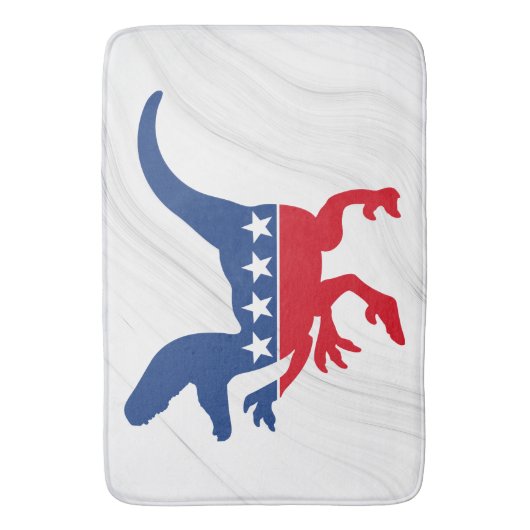 Anti-politiek patriottische T-Rex Badmat (Voorkant Verticaal)