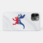 Anti-politiek patriottische T-Rex Case-Mate iPhone Case (Achterkant (horizontaal))