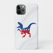 Anti-politiek patriottische T-Rex Case-Mate iPhone Case (Achterkant)