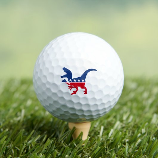Anti-politiek patriottische T-Rex Golfballen (Insitu Shirt)