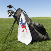 Anti-politiek patriottische T-Rex Golfhanddoek (Groen)
