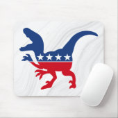 Anti-politiek patriottische T-Rex Muismat (Met muis)