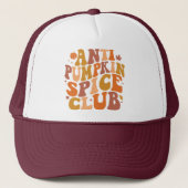 Anti Pompoen Spice Club Retro Herfst Trucker Pet (Voorkant)