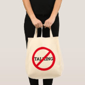 Anti praten tote bag (Voorkant (product))