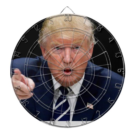 Anti-President Donald Trump Dartboard Dartbord (Voorkant)