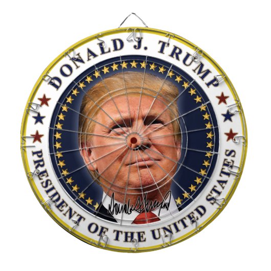 Anti-President Donald Trump Dartbord (Voorkant)