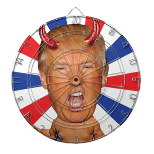 Anti-President Donald Trump Devil Man Baby Dartbord