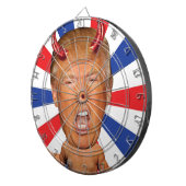 Anti-President Donald Trump Devil Man Baby Dartbord (Voorkant Rechts)