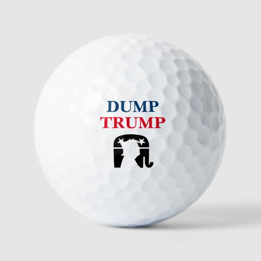 Anti-President Donald Trump Golfballen (Voorkant)