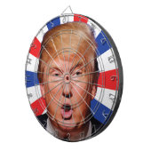 Anti President Donald Trump - Grote Mond Dartbord (Voorkant Rechts)