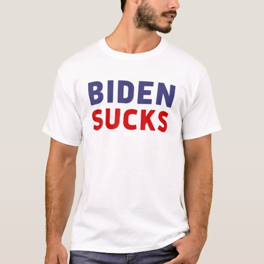 Anti-President Joe Biden Idiot Funny Political T-shirt (Voorkant)
