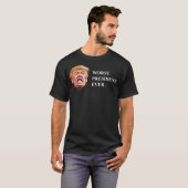 Anti President Trump - Slechtste President ooit T-shirt (Voorkant volledig)