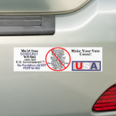 Anti-progressieve Democraten Bumpersticker (Op auto)