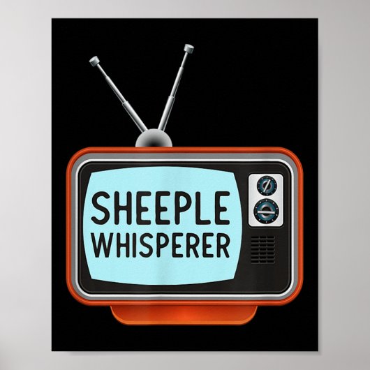 Anti Propaganda Mainstream Media T Shirt - Schapen Poster (Voorkant)