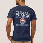 Anti-protestactie Obama Parody Climate Change T-Sh T-shirt (Achterkant)