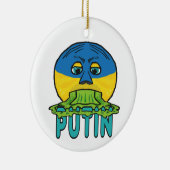 Anti Putin Pro Ukraine Keramisch Ornament (Rechts)